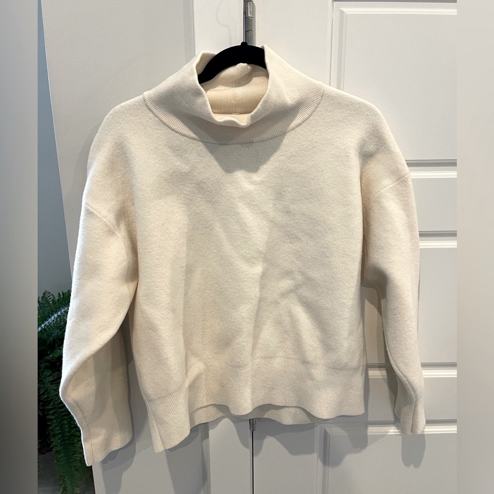 Babaton Cream Cowl Neck Sweater